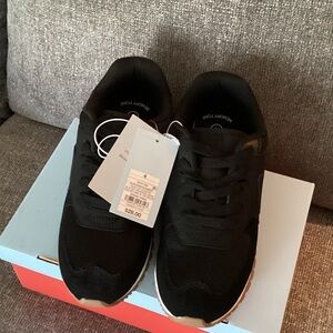 Cat & Jack Black Sneakers with White and Tan Soles